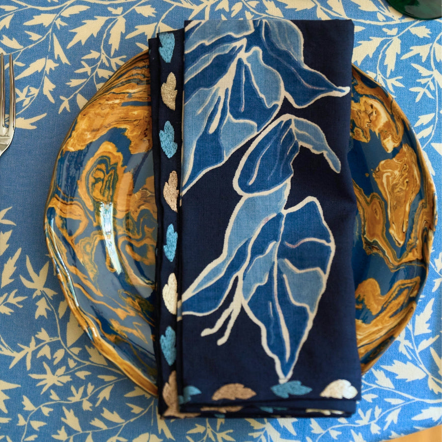 Half Past Seven x Maison Venu: Bougainvillea Dinner Napkins