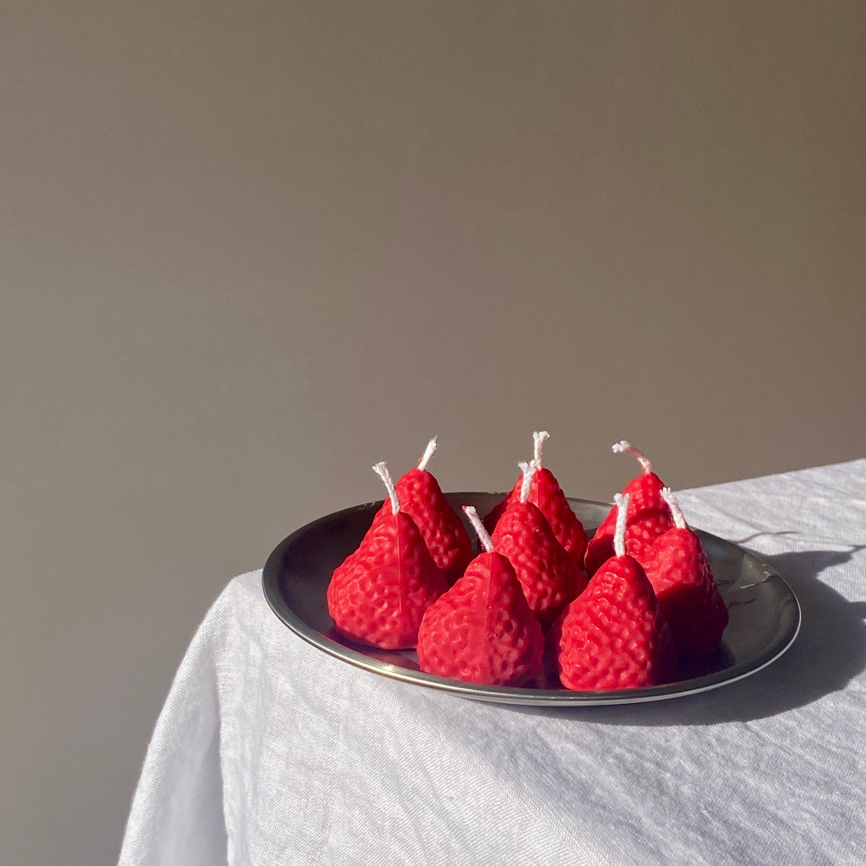 Strawberry Candles - 8 Pack