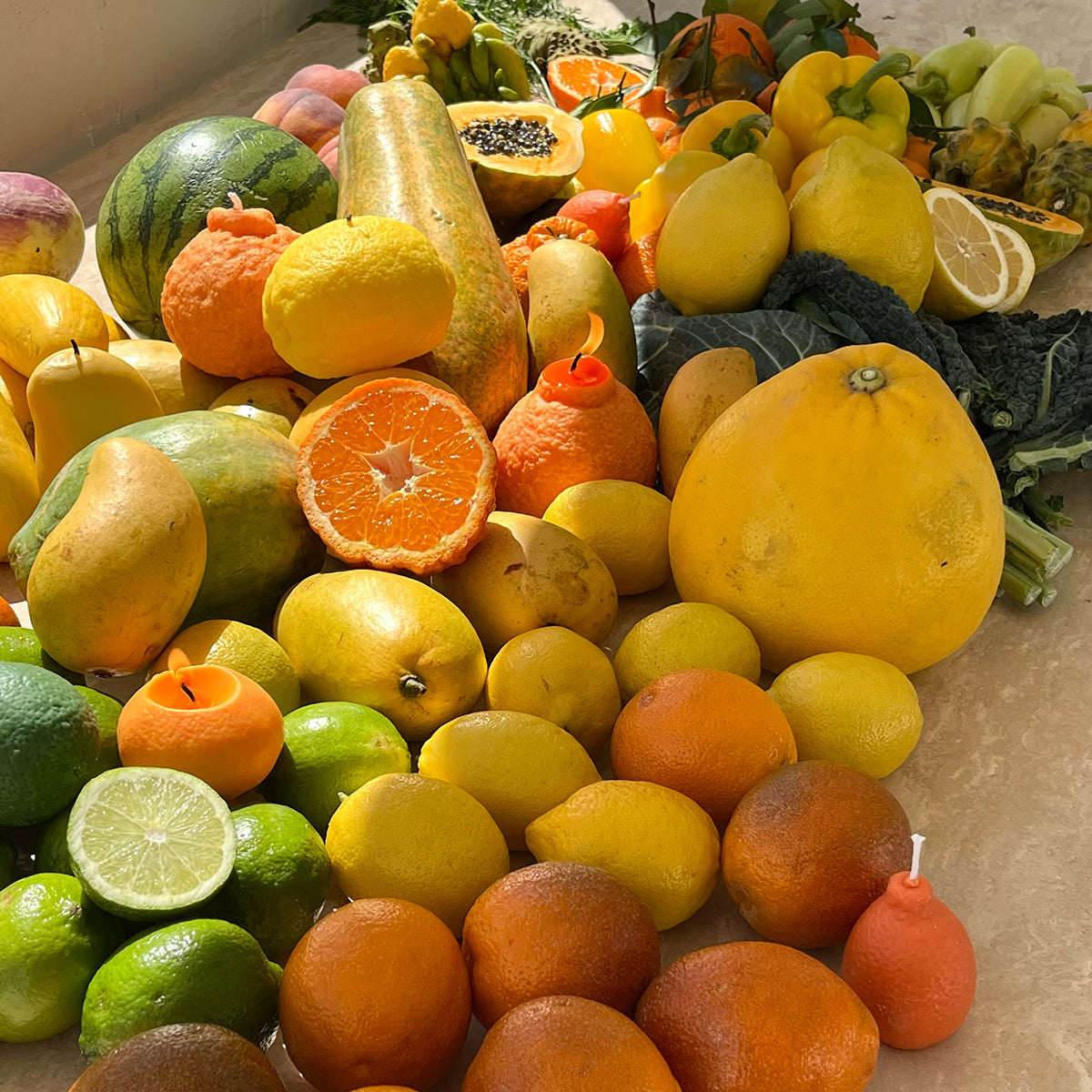 Large Dekopon Orange Candle