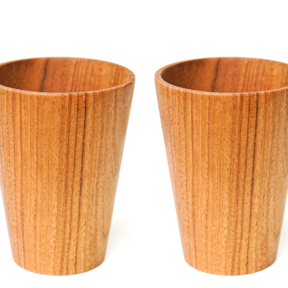 Teak Tumbler (set of 2)