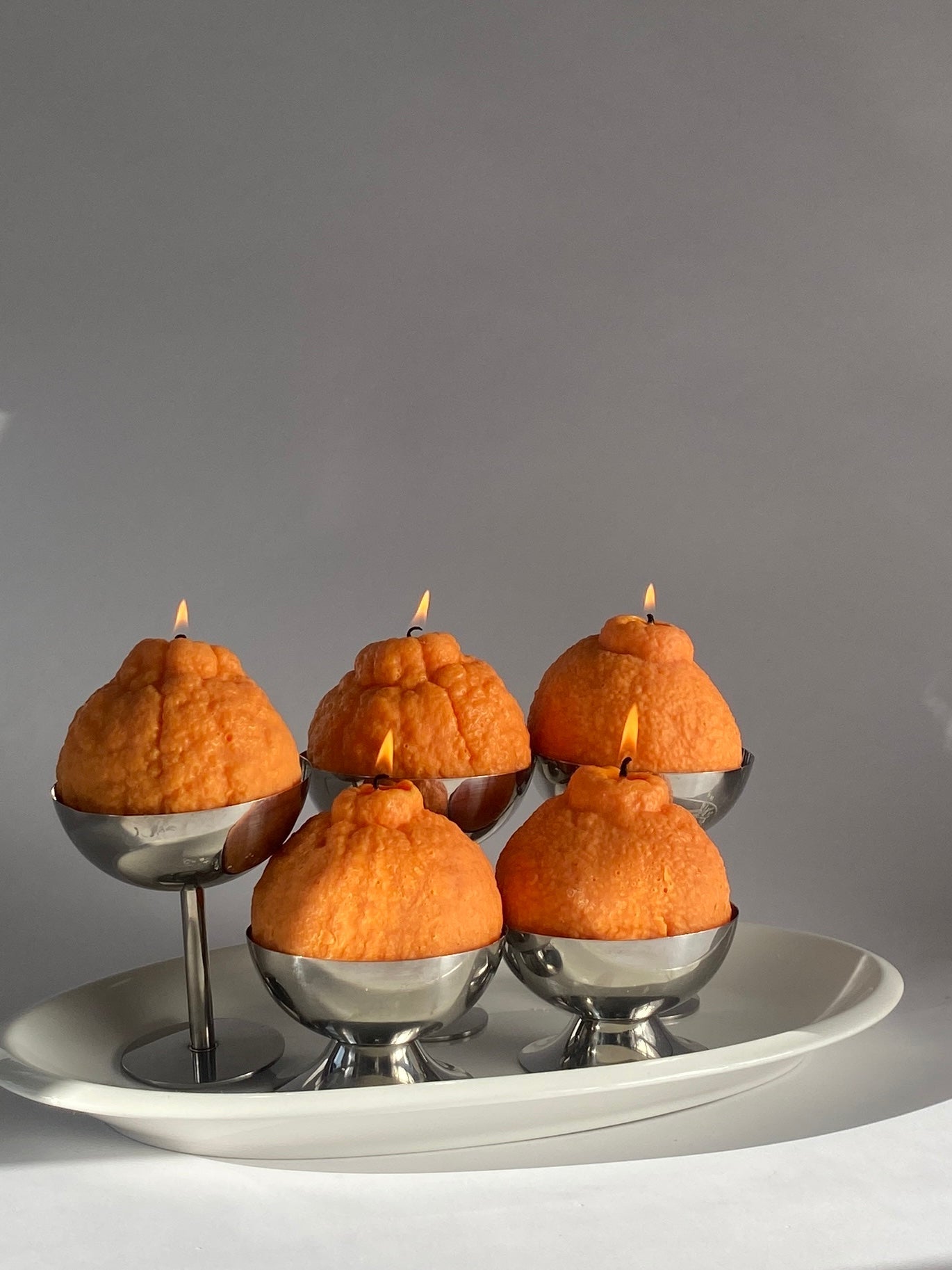 Large Dekopon Orange Candle