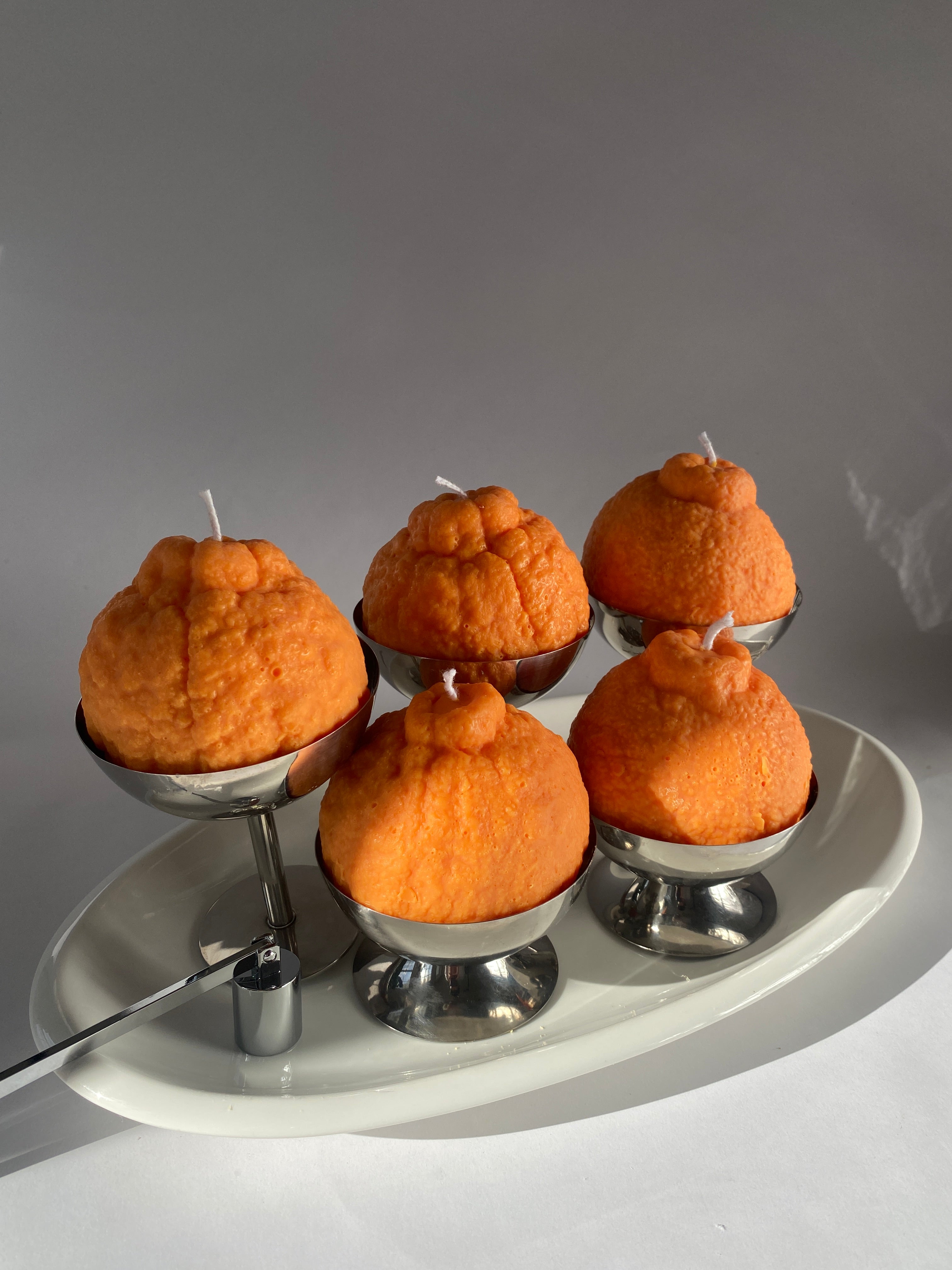 Large Dekopon Orange Candle