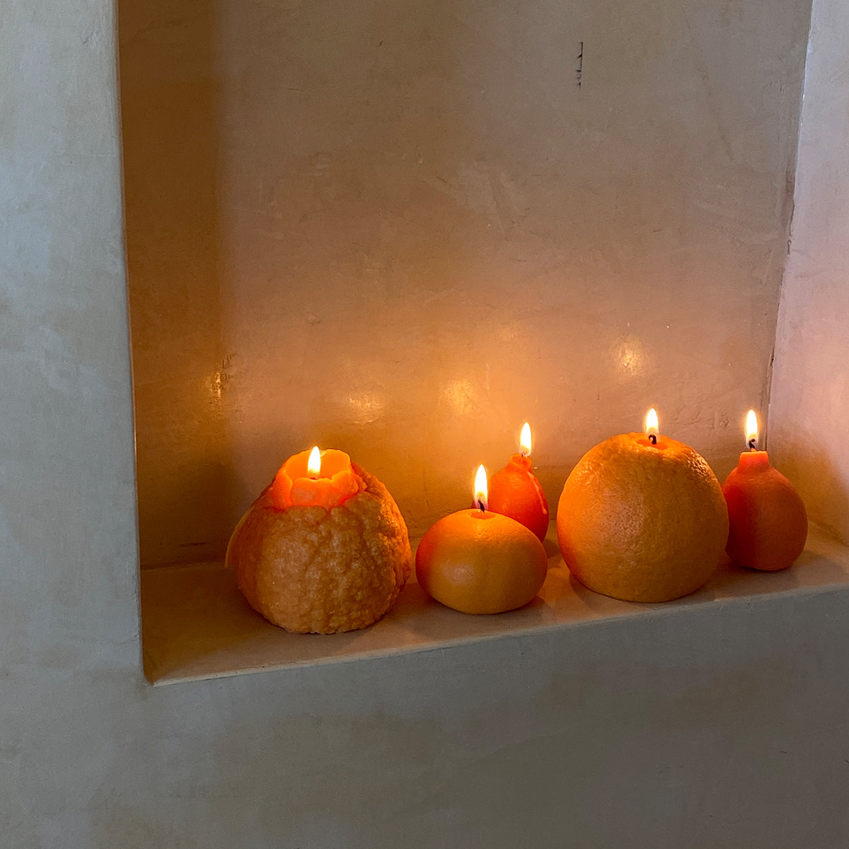 Large Dekopon Orange Candle