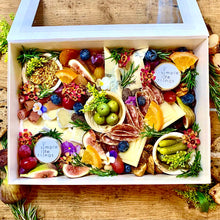 Load image into Gallery viewer, classic cheese box with cheese, figs olives, proschittio
