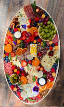 Load image into Gallery viewer, oval shaped 24 inch cheese and charcuterie board
