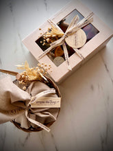 Load image into Gallery viewer, petite gift box exterior photo with basket of bread and crackers
