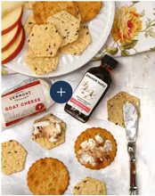 Load image into Gallery viewer, Crackers and maple syrup and cheese for brie baker gift
