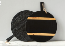 Load image into Gallery viewer, Black Round Mod Charcuterie Board, Medium
